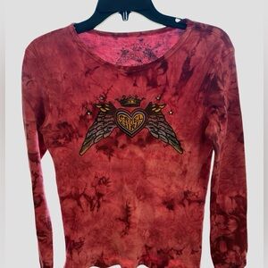 Cruel Girl‎ Western tee ribbed red SZ S